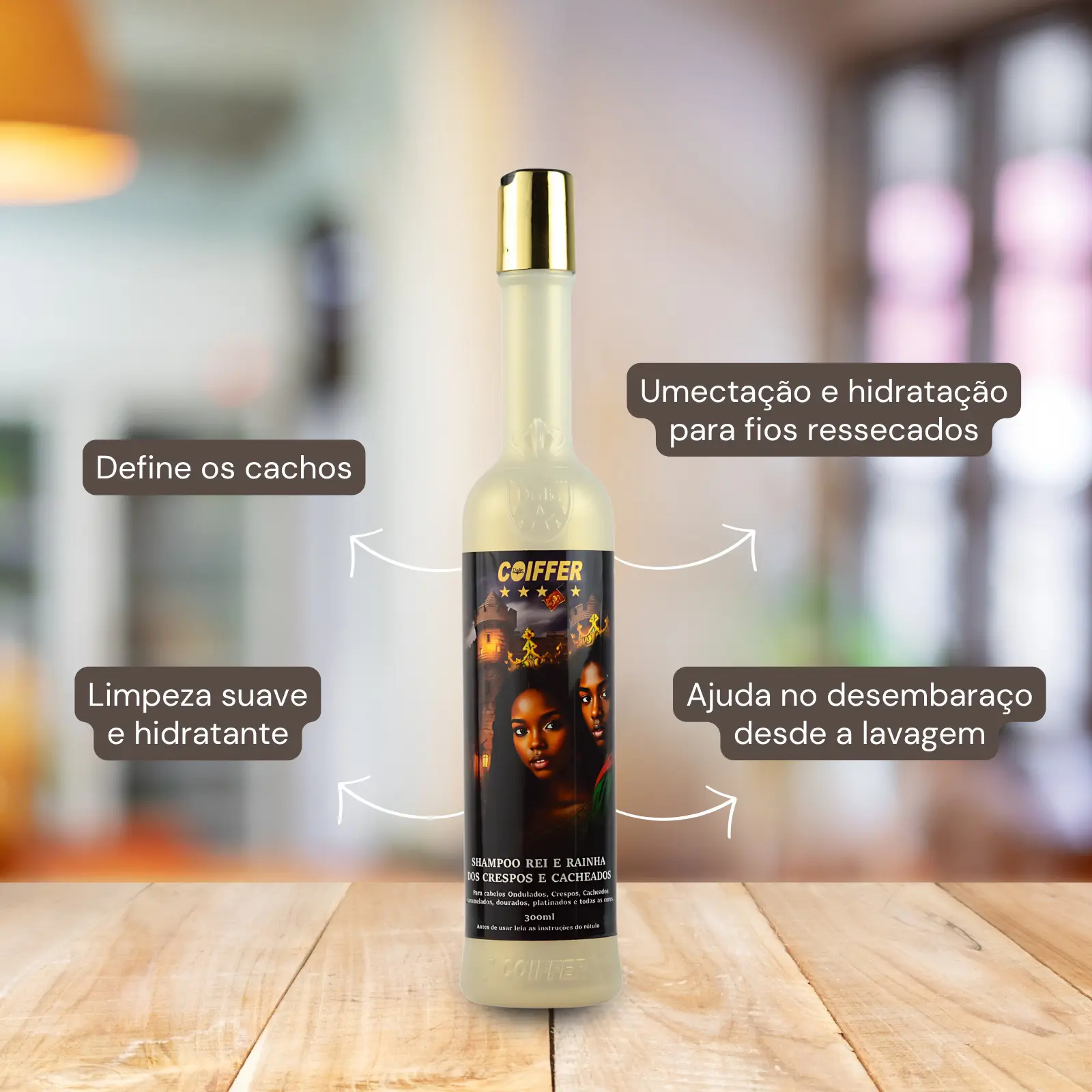 FOTOS EDITANDO COIFFER.zip - 127 Shampoo Rei E Rainha Crespos e Caheados Coiffer 300Ml - Imagem 2