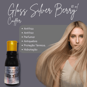 Gloss Silver Berry Coiffer 80ml Finalizador Perfumado - Imagem 3