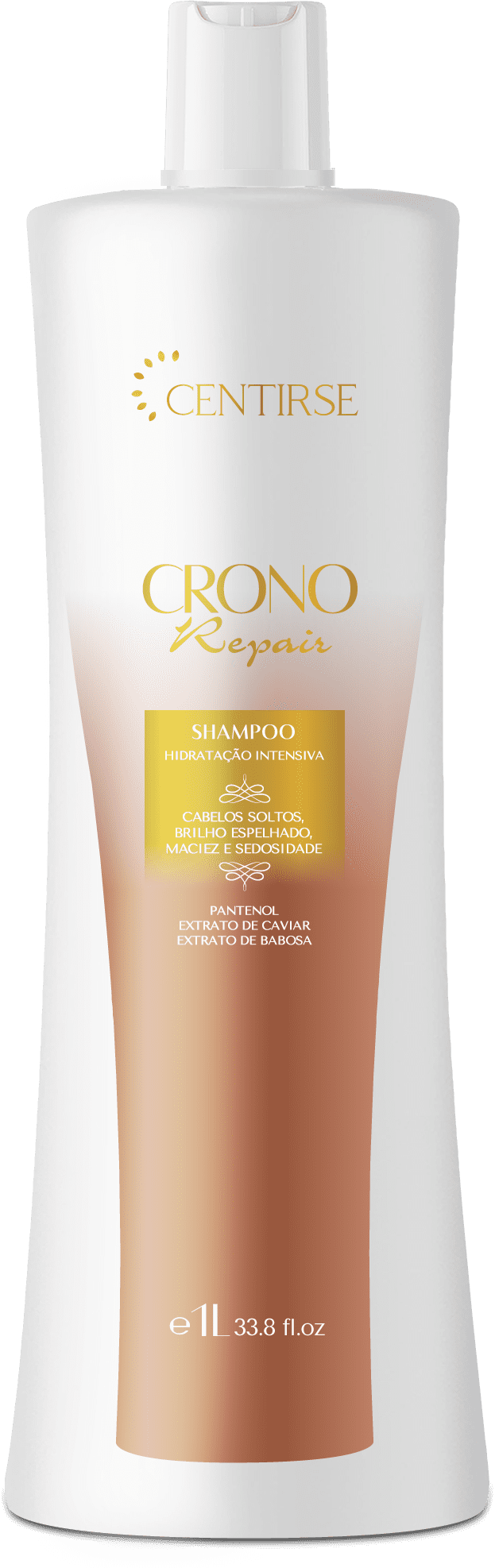 15321390674-shampoo-hidratacao-1l.png Shampoo Hidratante Capilar Crono repair Centirse 1Litro - Imagem 1