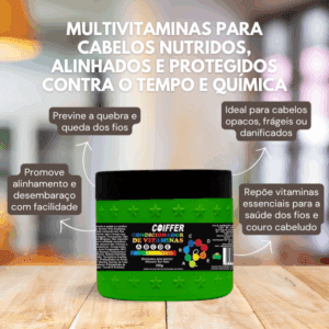 Condicionador De Vitaminas 350g Coiffer - Imagem 3