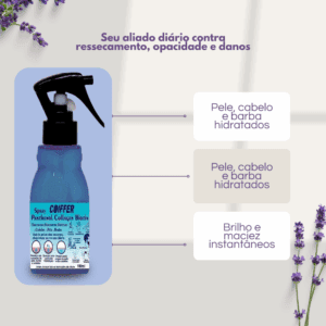 Spray Panthenol Coiffer 100ml - Hidratação para Cabelo e Pele - Imagem 3