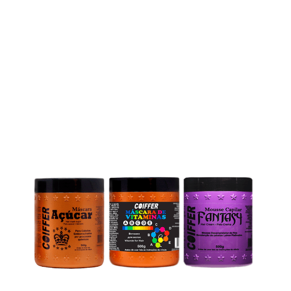 crono loiras Kit Cronograma Capilar Loiras Coiffer (3 Unidades) - Imagem 1