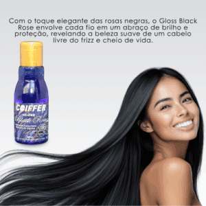 Gloss Black Rose Coiffer – Brilho e Proteção para seus Cabelos - Imagem 6