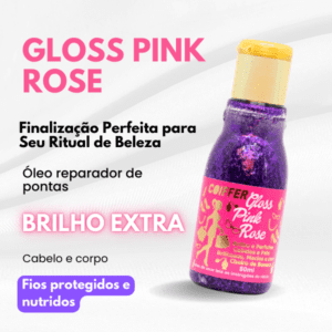Gloss Pink Rose Coiffer 80ml Finalizador para Cabelos - Imagem 2