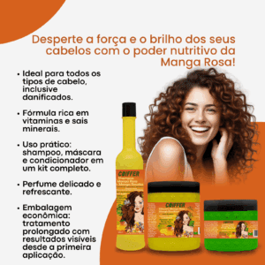 Máscara Manga Rosa Coiffer 500g Hidratação e Nutrição - Imagem 4