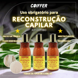Uso Obrigatório Leave-In Reconstrução Capilar Coiffer 250ml - Imagem 5