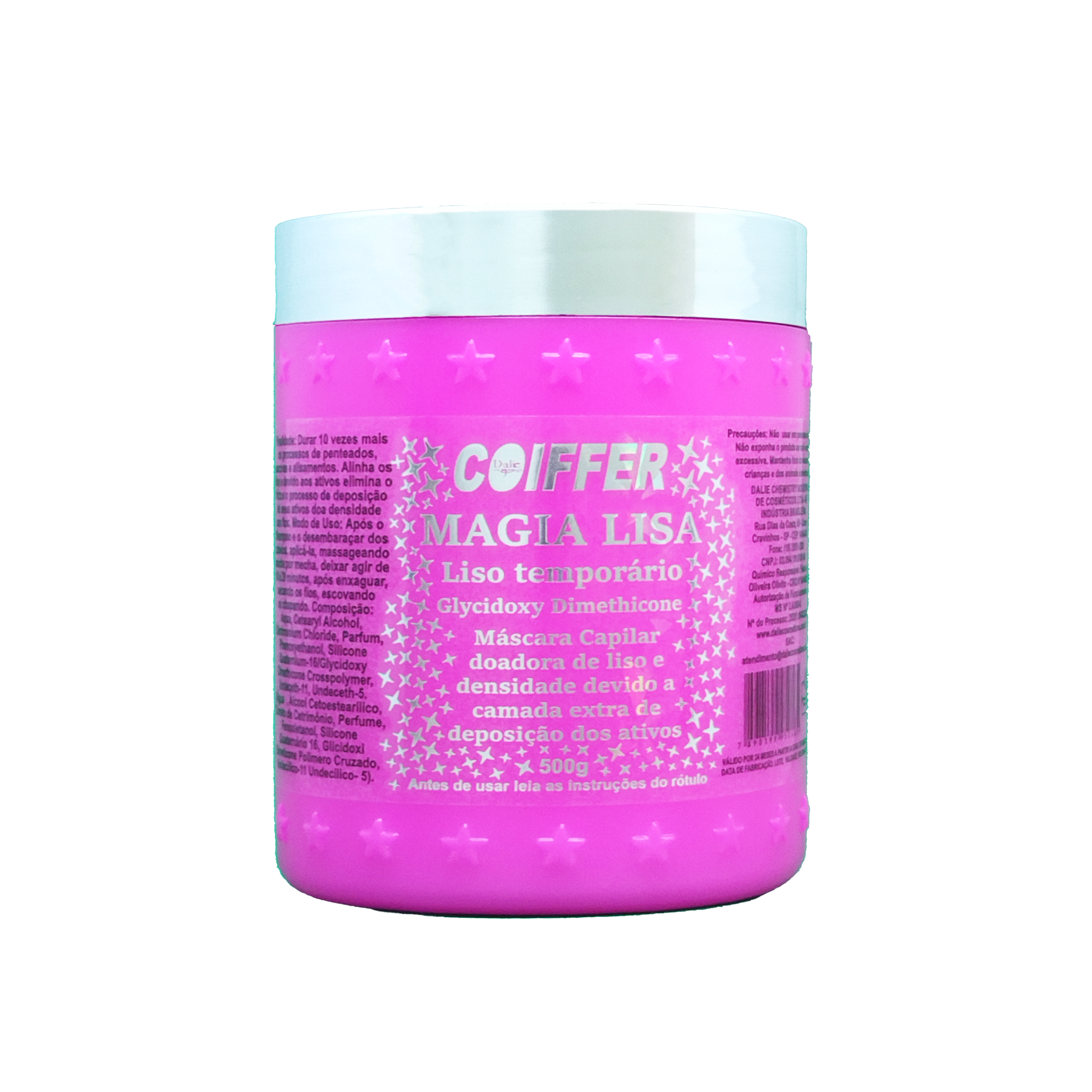 15348580804-magia-lisa-500g-fundo-branco.png Mascara Magia Lisa Coiffer 500G - Imagem 1
