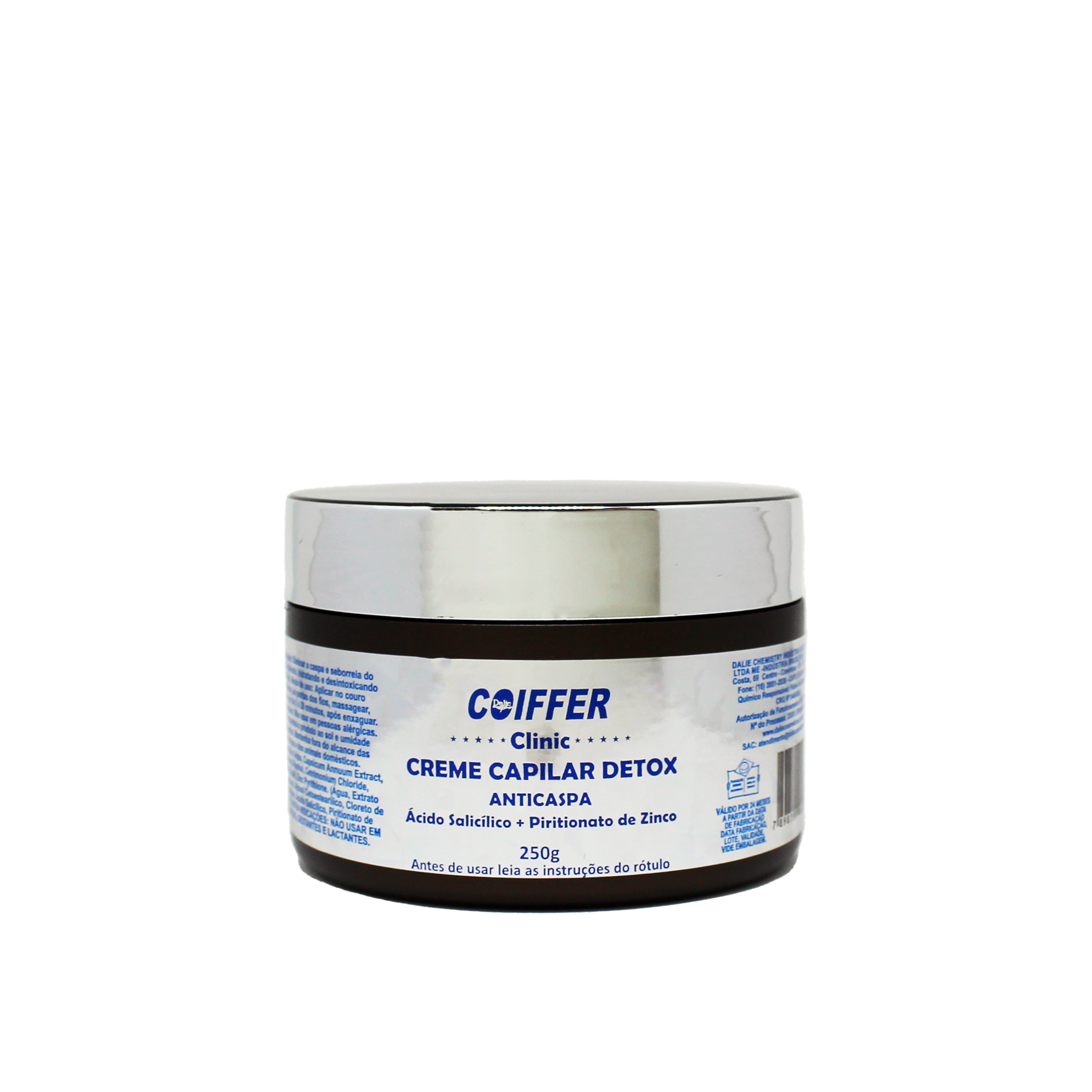 15375768008-creme-capilar-detox-250g-fundo-branco.png Creme Capilar Detox Anticaspa Coiffer 250G - Imagem 1
